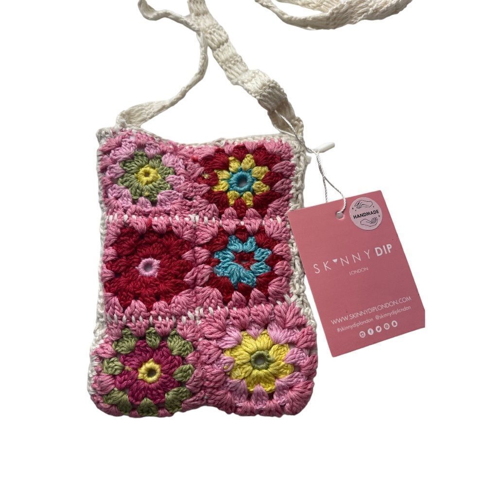 NWT SKINNYDIP LONDON Women's Crochet Mini Crossbody Pouch
